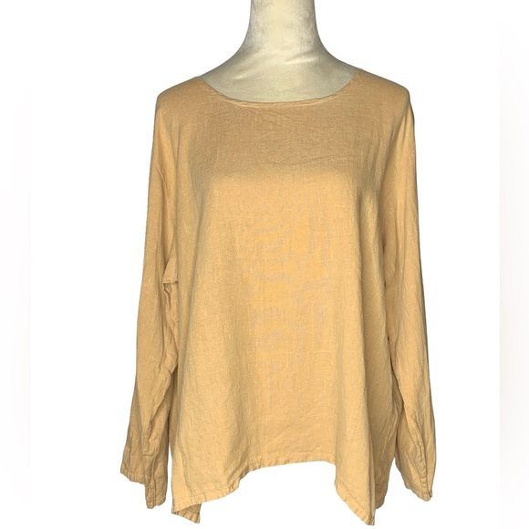 Vintage Aly Wear 100% Linen Top - Picture 1 of 5